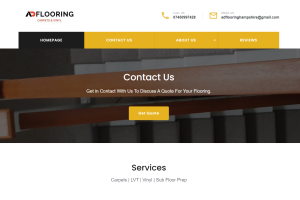 ad flooring website design gosport